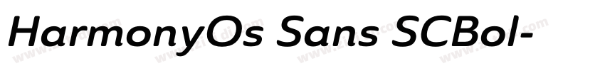 HarmonyOs Sans SCBol字体转换